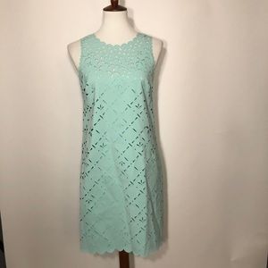 JCrew Mint Cut Out Dress. Size 4